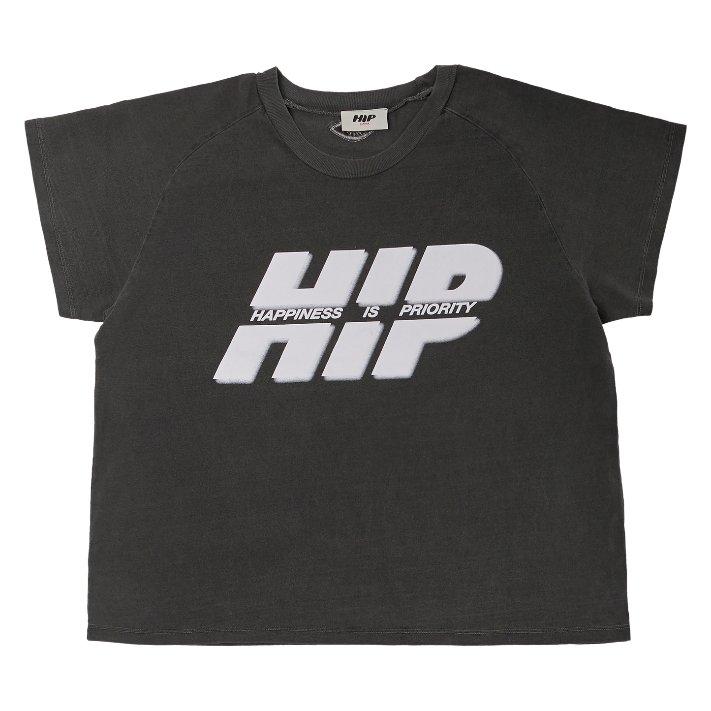 HAPPINESS IS PRIORITY CROP T-SHIRT