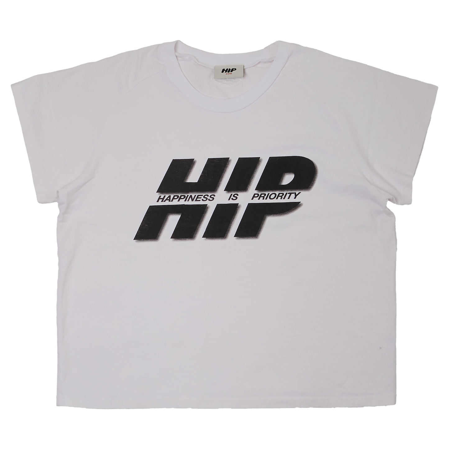 HAPPINESS IS PRIORITY CROP T-SHIRT
