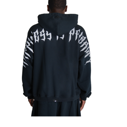 HAPPINESS IS PRIORITY ZIP UP - VINTAGE BLACK