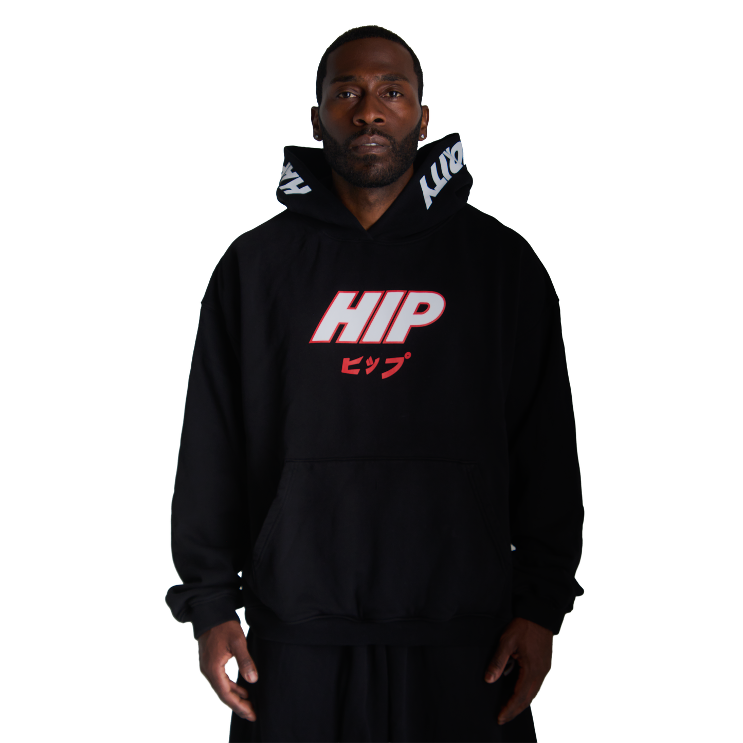 HIP HIPPU HOODIE - BLACK