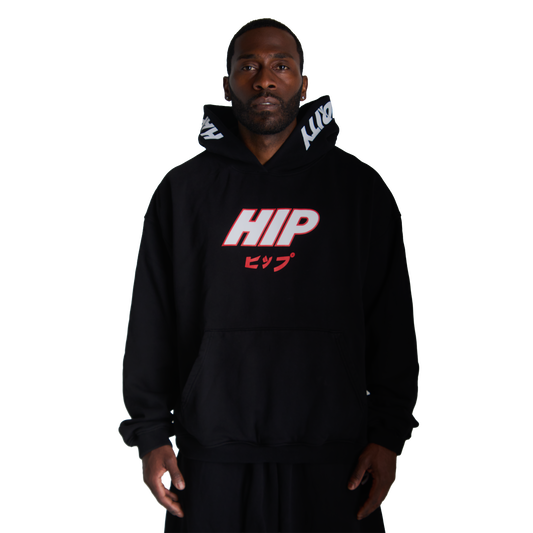 HIP HIPPU HOODIE - BLACK