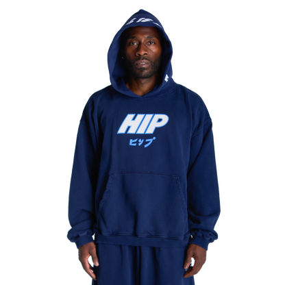 HIP HIPPU HOODIE - NAVY