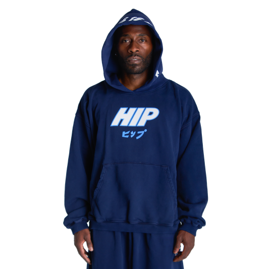 HIP HIPPU HOODIE - NAVY
