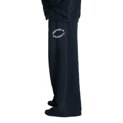 EYE SLOGAN SWEATS - VINTAGE BLACK