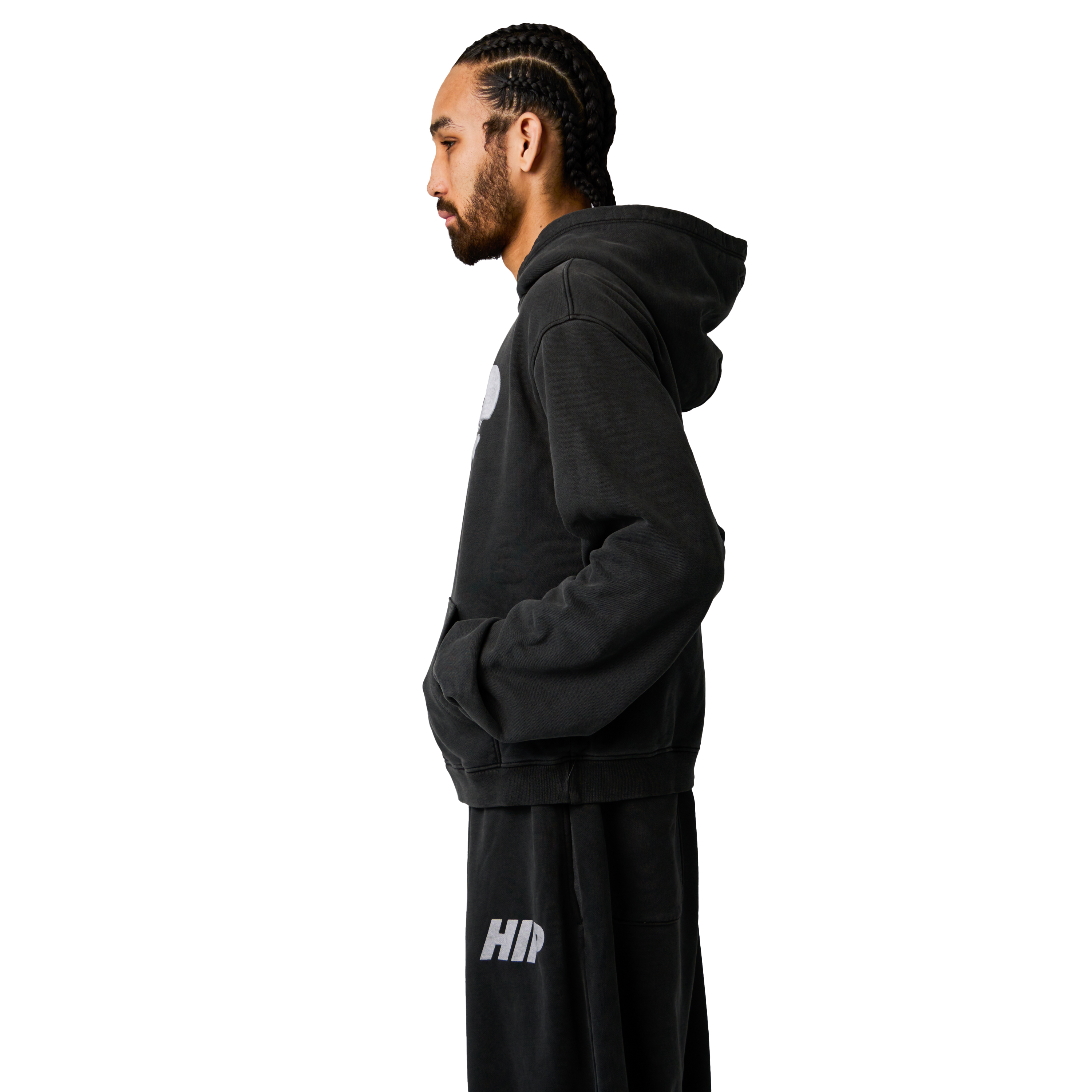 HAPPINESS IS PRIORITY CROP HOODIE