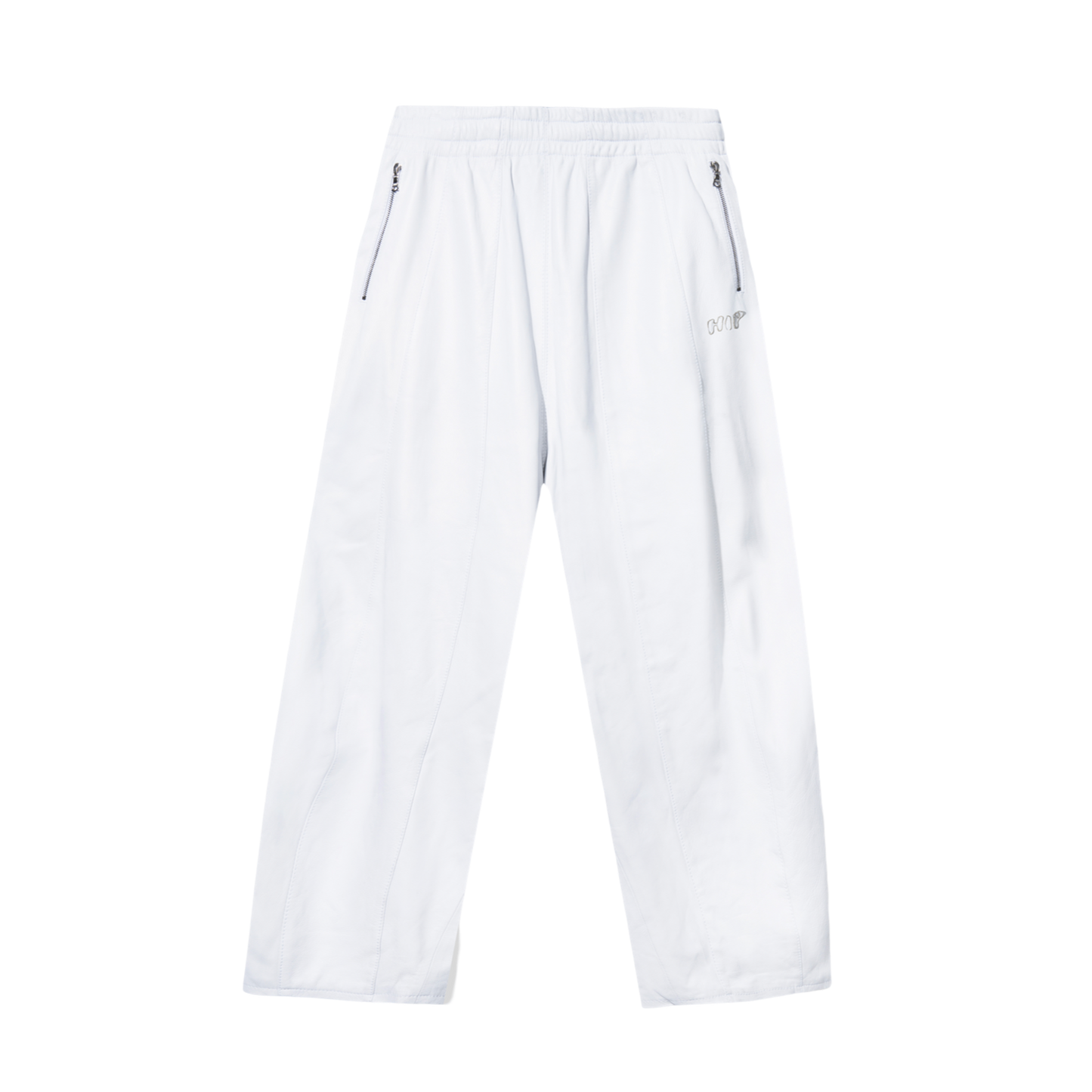 GLACE LEATHER TRACK PANTS