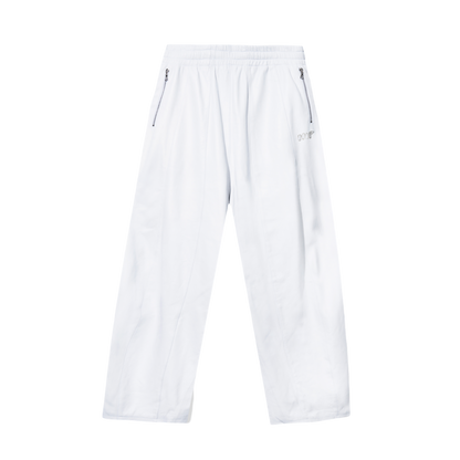 GLACE LEATHER TRACK PANTS