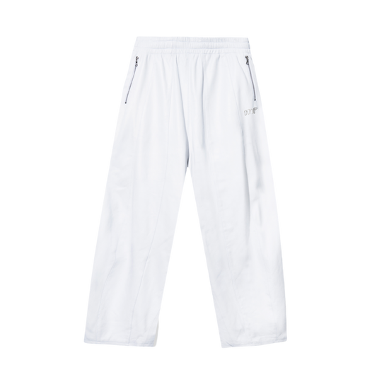 GLACE LEATHER TRACK PANTS