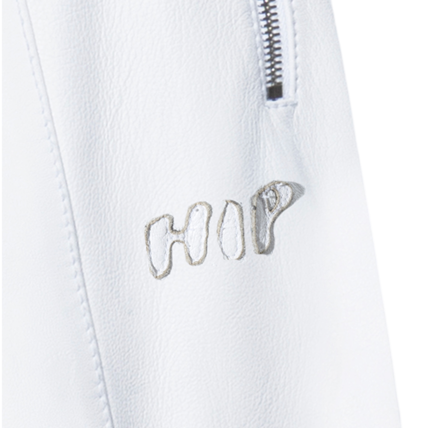 GLACE LEATHER TRACK PANTS