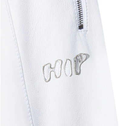 GLACE LEATHER TRACK PANTS