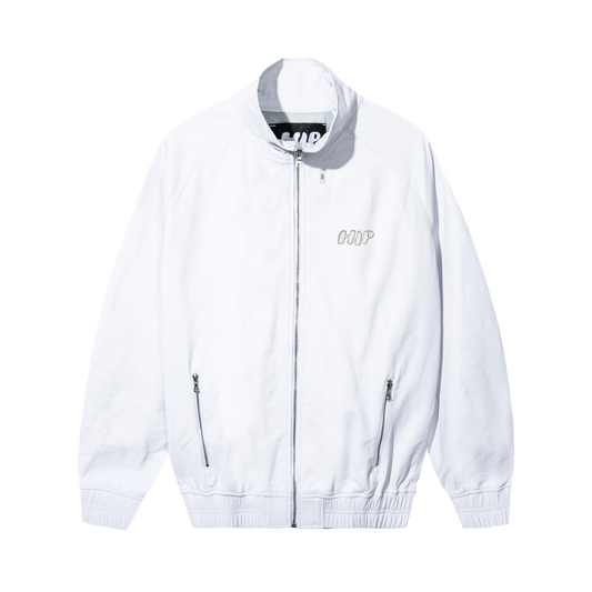 GLACE LEATHER TRACK JACKET