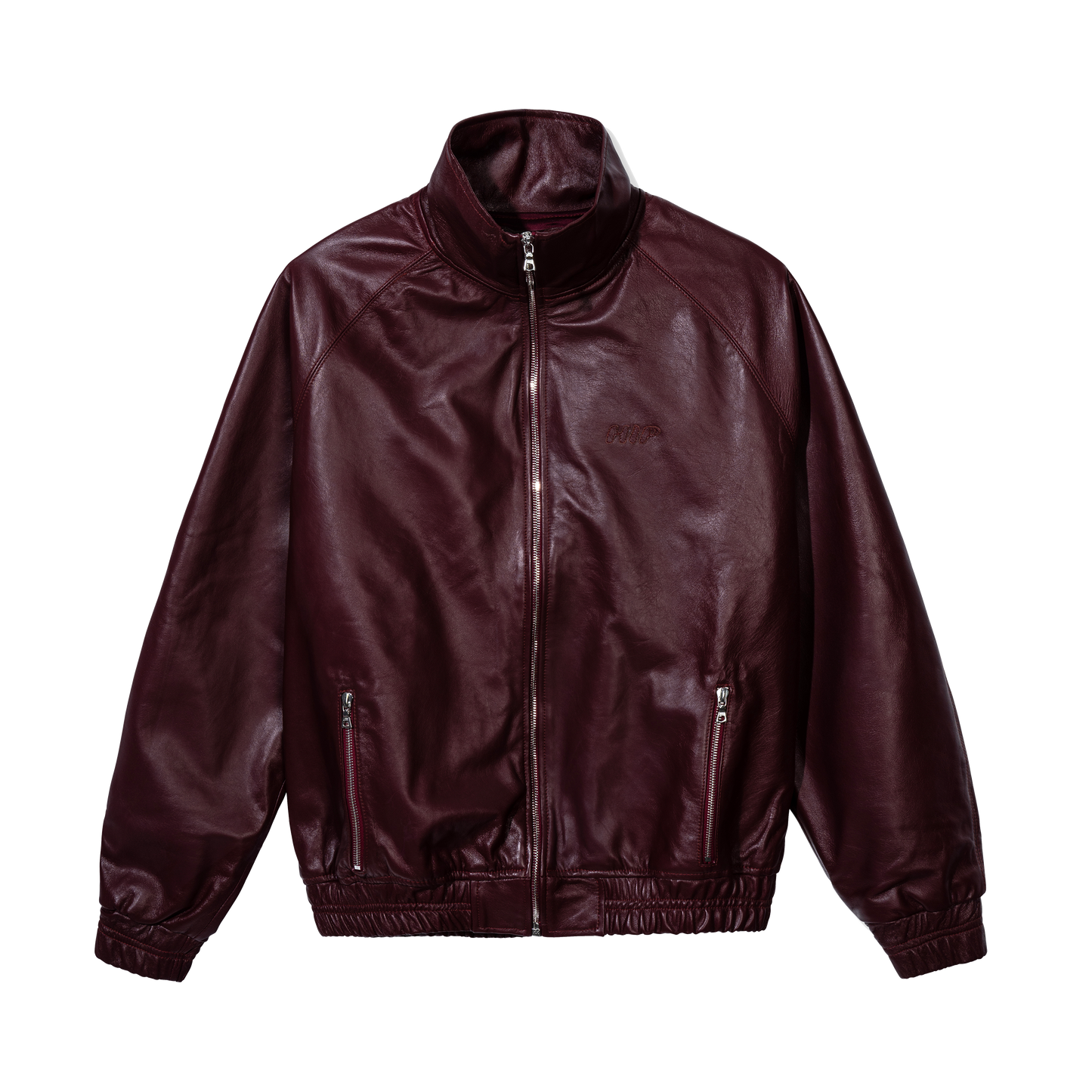 WINE & DINE LEATHER TRACK JACKET