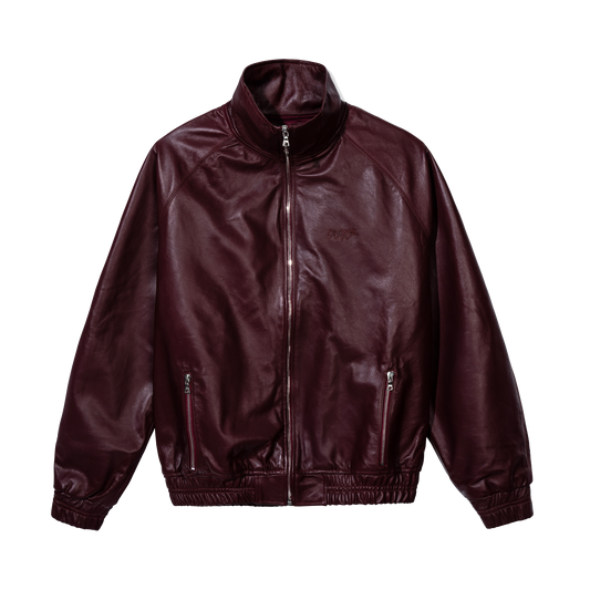 WINE & DINE LEATHER TRACK JACKET