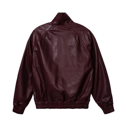 WINE & DINE LEATHER TRACK JACKET