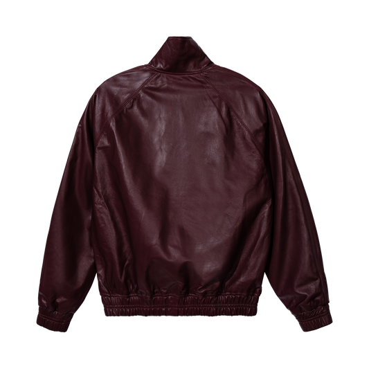 WINE & DINE LEATHER TRACK JACKET