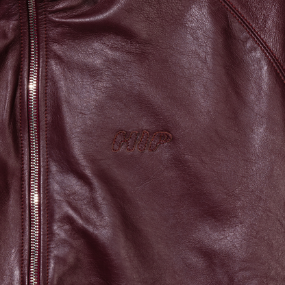 WINE & DINE LEATHER TRACK JACKET