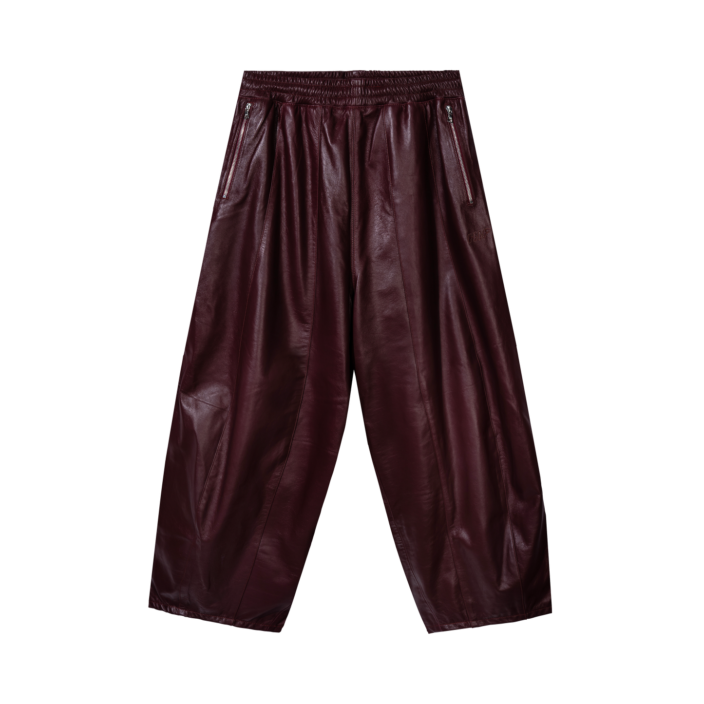 WINE & DINE LEATHER TRACK PANTS
