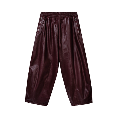WINE & DINE LEATHER TRACK PANTS