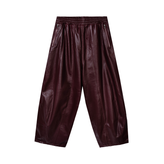 WINE & DINE LEATHER TRACK PANTS