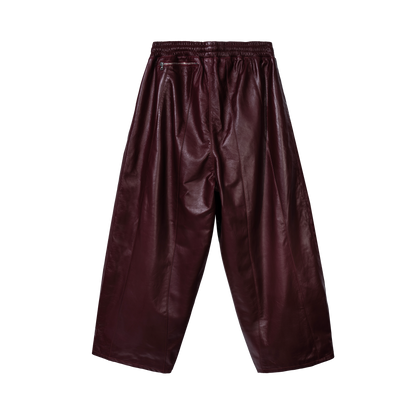 WINE & DINE LEATHER TRACK PANTS