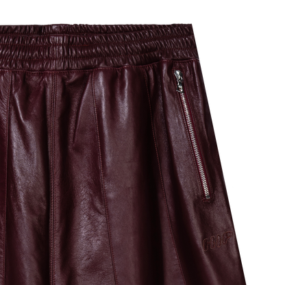 WINE & DINE LEATHER TRACK PANTS