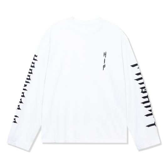 GRUNGE L/S T-SHIRT - BLANCO