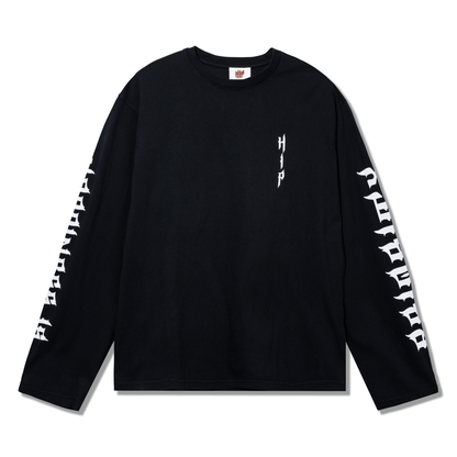GRUNGE L/S T-SHIRT - BLACK