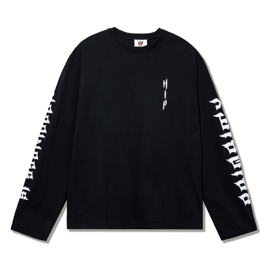 GRUNGE L/S T-SHIRT - BLACK