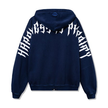 HAPPINESS IS PRIORITY ZIP UP - VINTAGE NAVY
