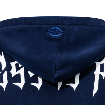 HAPPINESS IS PRIORITY ZIP UP - VINTAGE NAVY