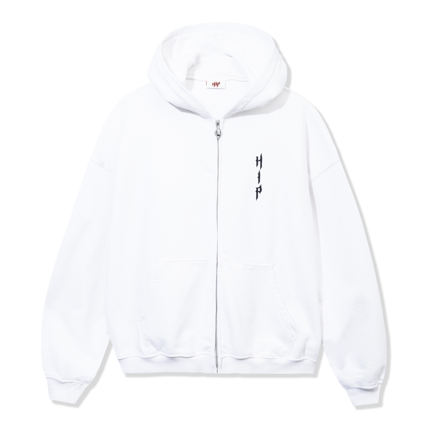 GRUNGE ZIP UP - BLANCO