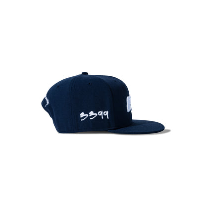 MLH SNAPBACK - NAVY & WHITE