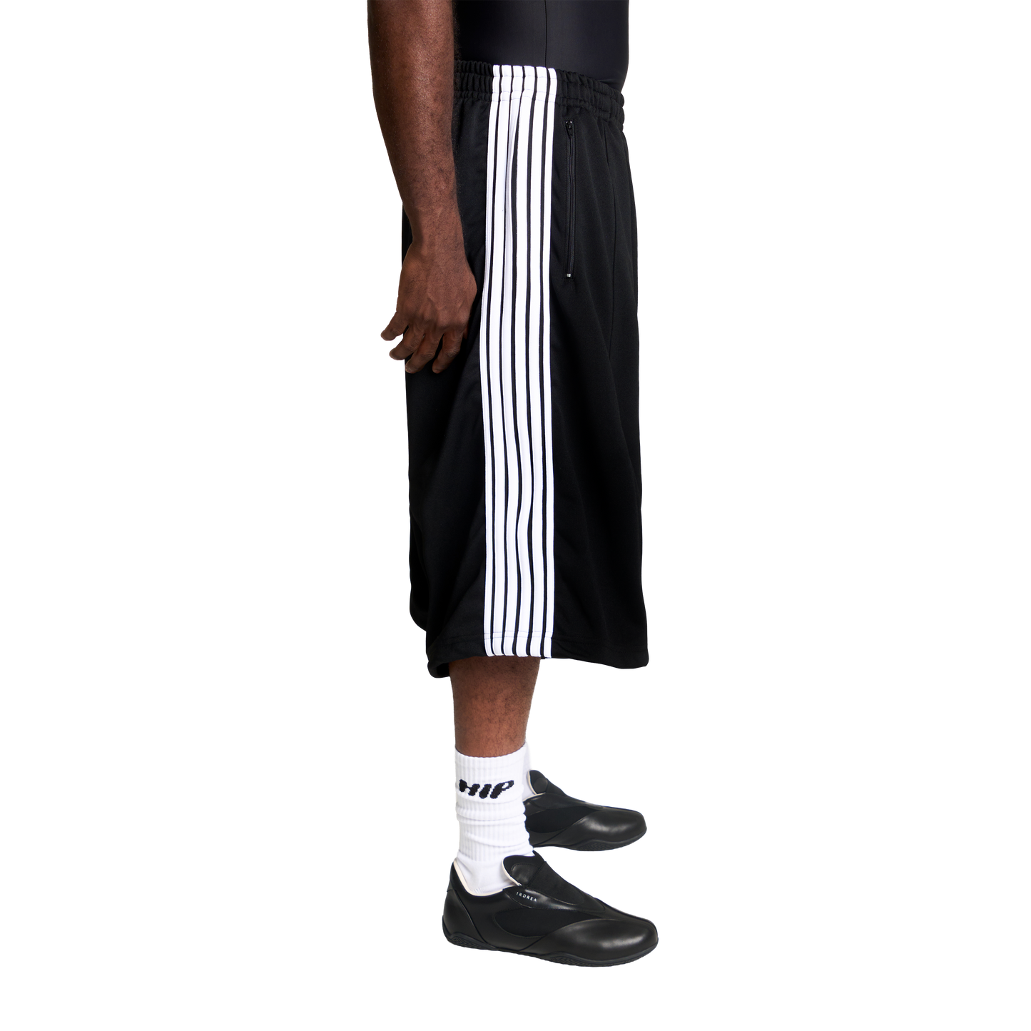 HIP UNIFORM 3/4 TRACK SHORTS - NOIR