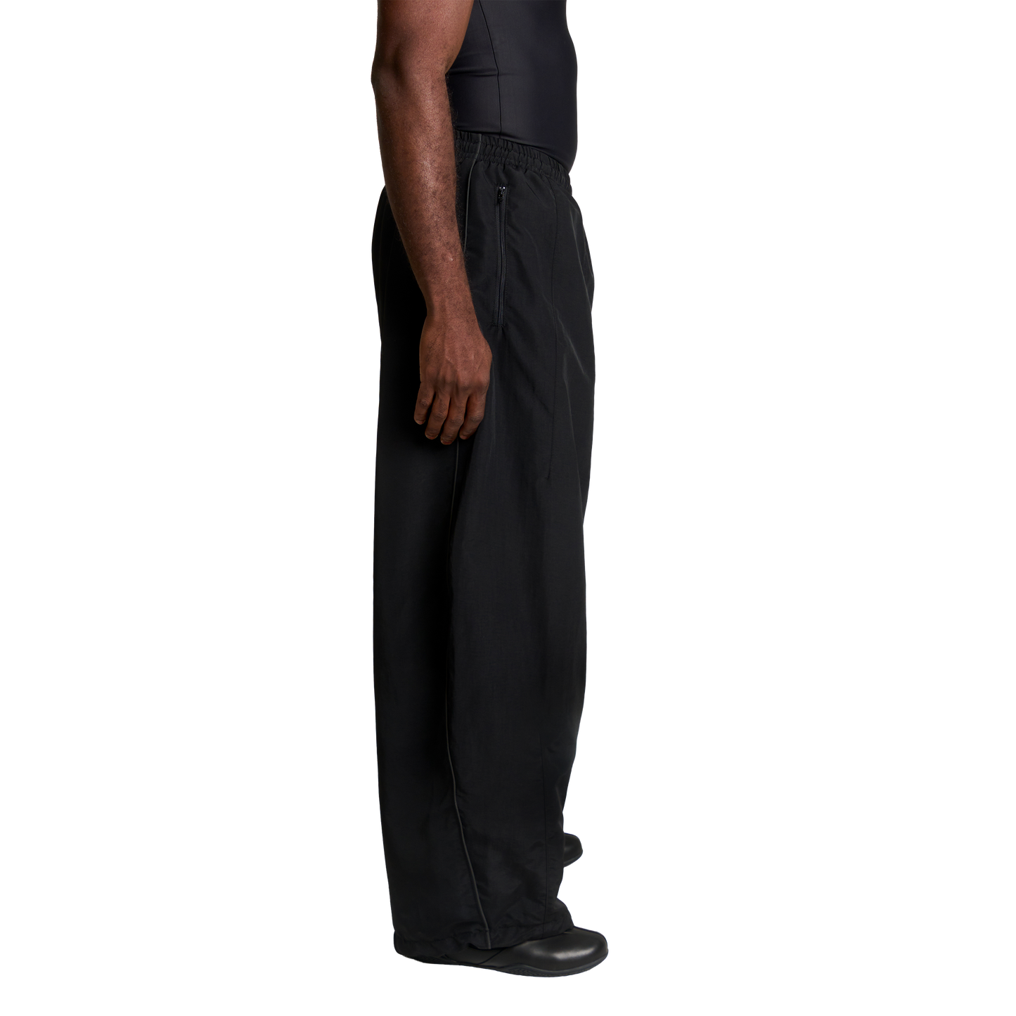 ACTIVE 3M NYLON TRACK PANTS - NOIR
