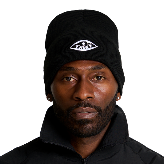HAPPINESS IS PRIORITY TOQUE - NOIR