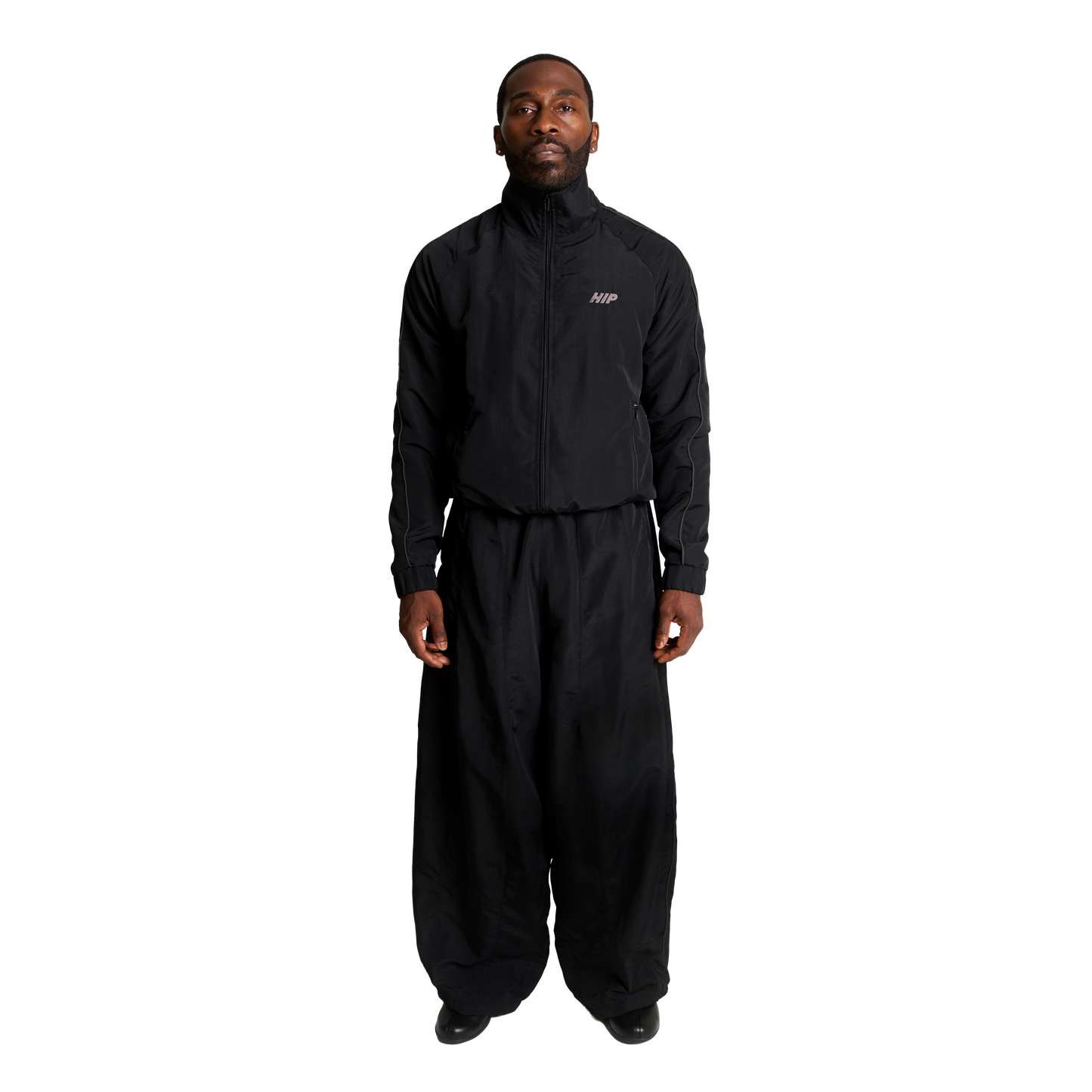 ACTIVE 3M NYLON TRACK JACKET - NOIR