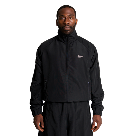 ACTIVE 3M NYLON TRACK JACKET - NOIR