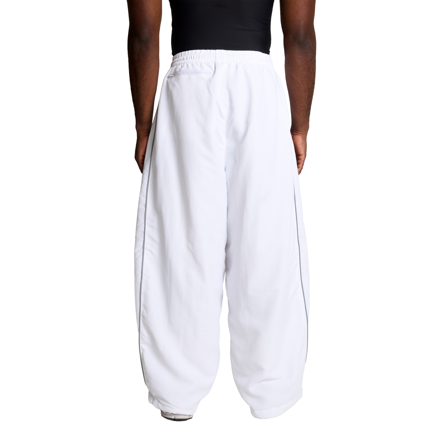 ACTIVE 3M NYLON TRACK PANTS - BLANCO