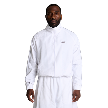 ACTIVE 3M NYLON TRACK JACKET - BLANCO