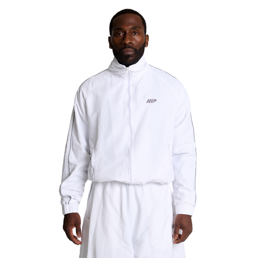 ACTIVE 3M NYLON TRACK JACKET - BLANCO