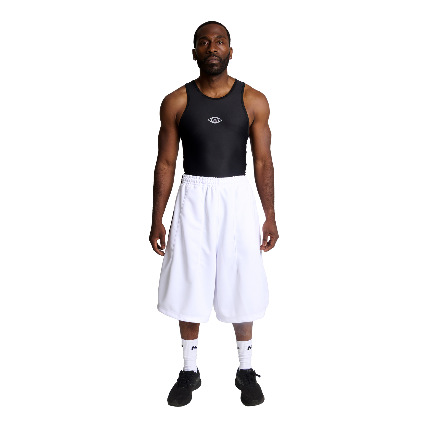 HIP UNIFORM 3/4 TRACK SHORTS - BLANCO
