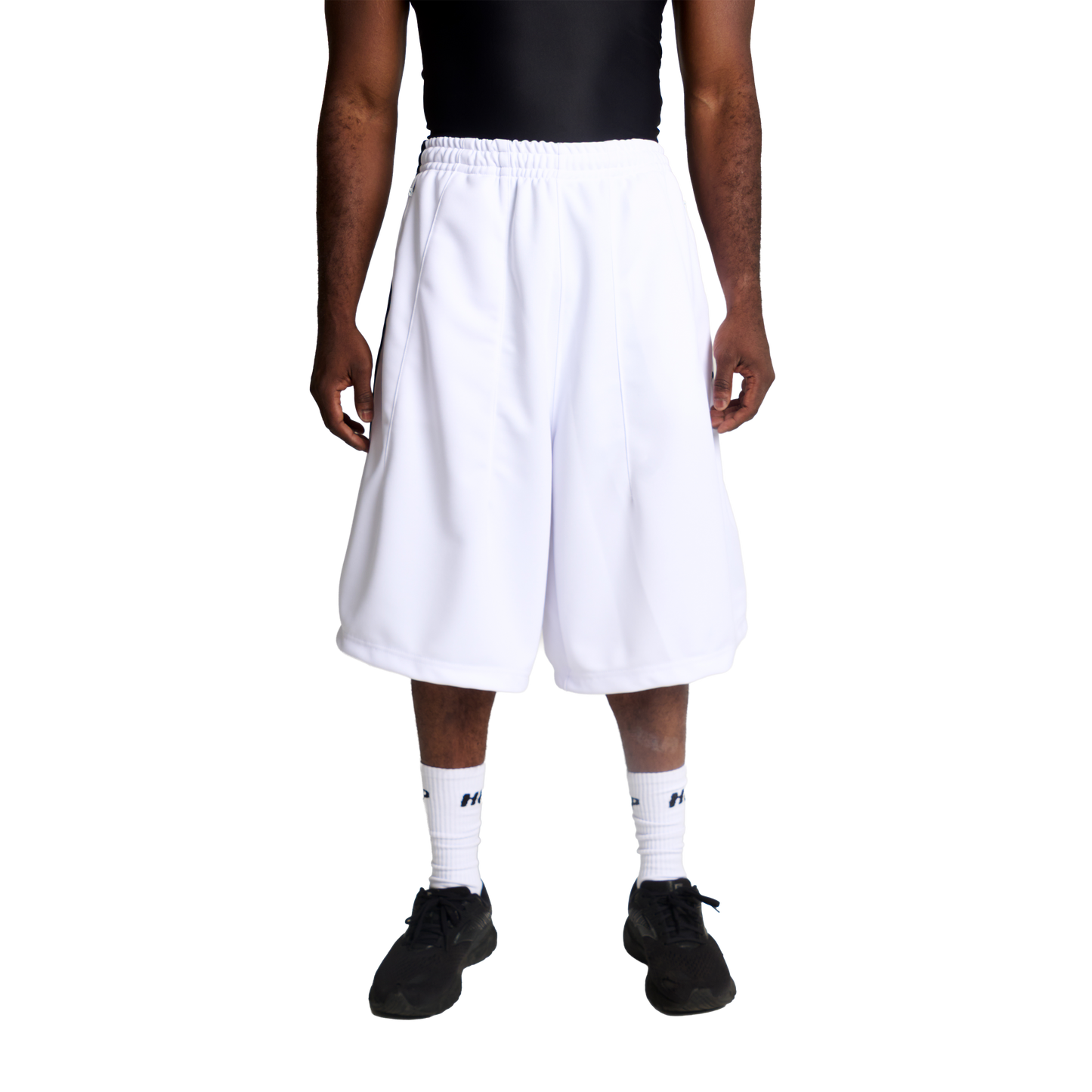 HIP UNIFORM 3/4 TRACK SHORTS - BLANCO