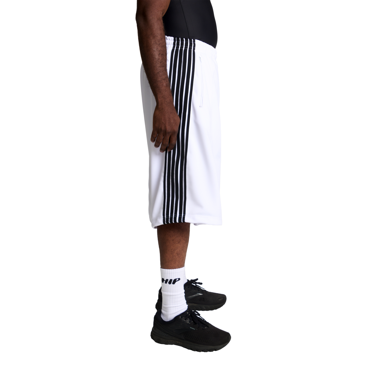 HIP UNIFORM 3/4 TRACK SHORTS - BLANCO
