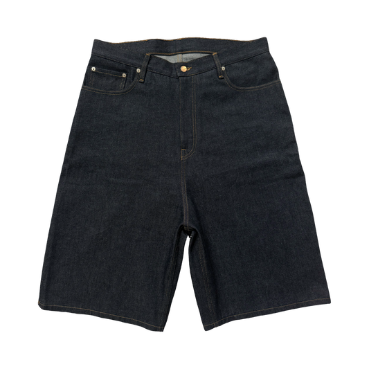 RAW INDIGO DENIM SHORTS