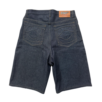 RAW INDIGO DENIM SHORTS
