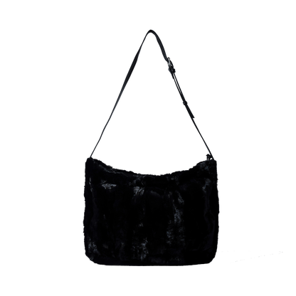MINK SHOULDER BAG - BLACK