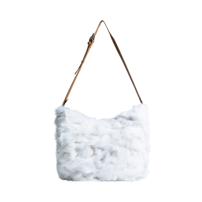 RABBIT SHOULDER BAG - WHITE