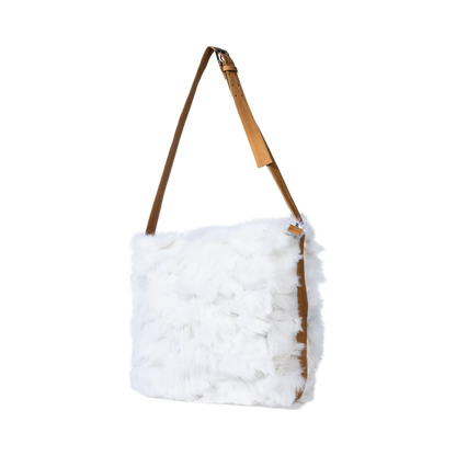 RABBIT SHOULDER BAG - WHITE