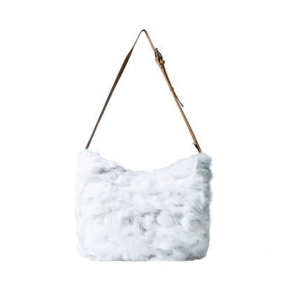 RABBIT SHOULDER BAG - WHITE