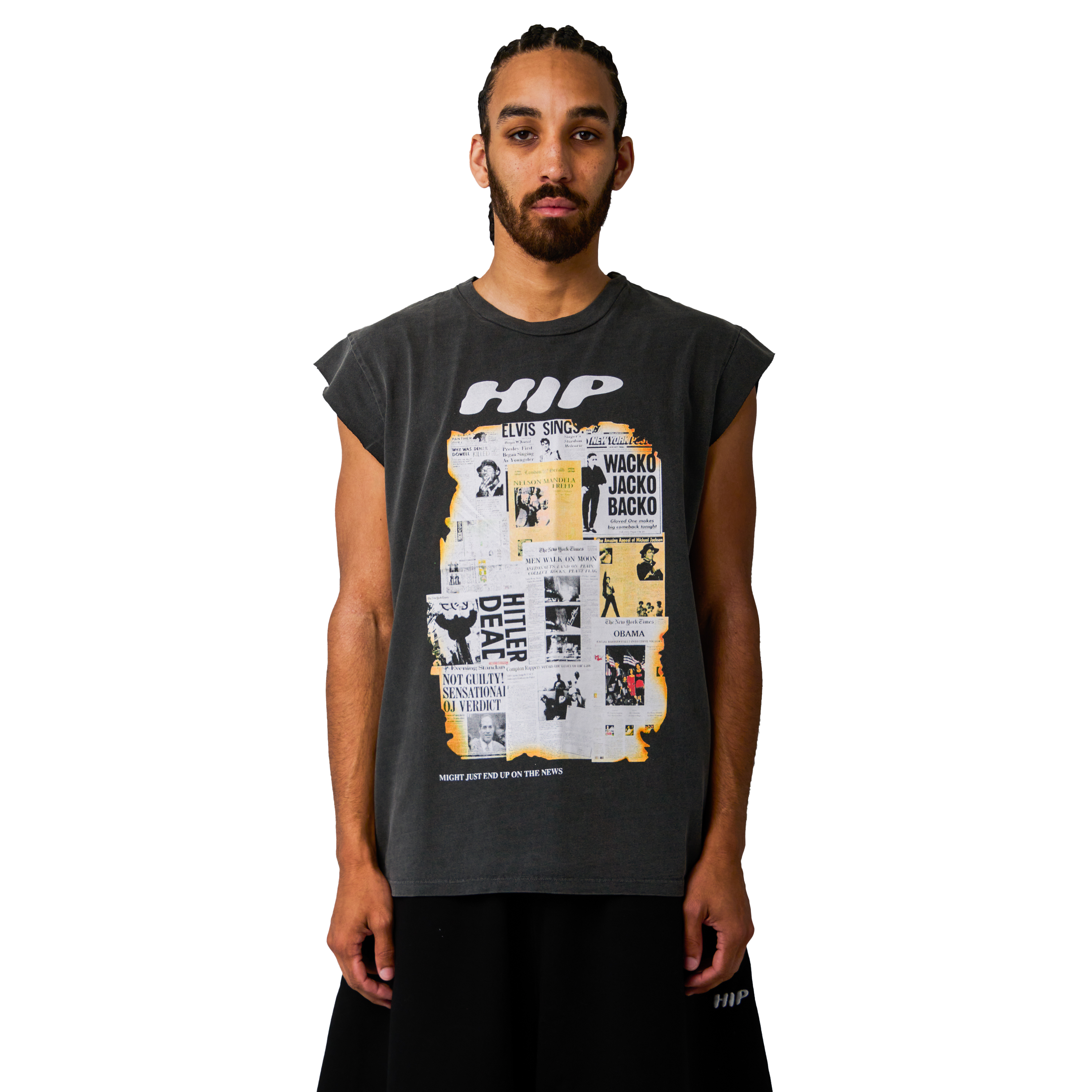 LEAD STORY CUT OFF TEE
